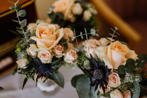 Fotoaufnahme des Hochzeitsstraußes