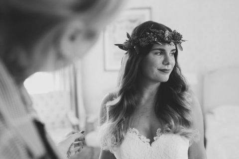 Hochzeitsfotograf Berlin: Haarkranz Braut