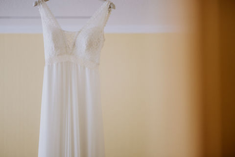 Fotografie des Hochzeitskleids
