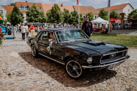 Hochzeitsauto Mustang - Fotografie