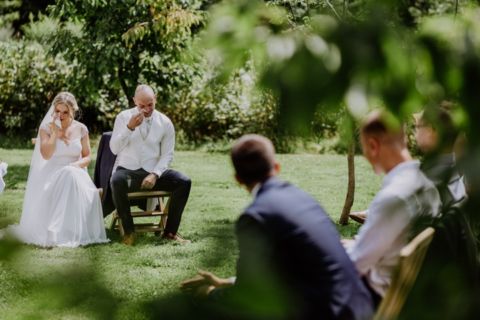 Hochzeitsfotografie Berlin: Ehepaar mit Tränen