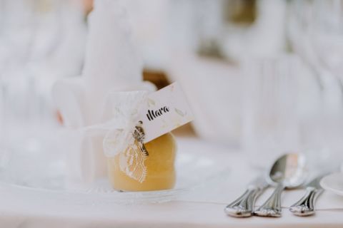 Hochzeitsfotografie der Gastgeschenke