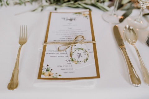 Hochzeitsfotograf Berlin: Hochzeitsessen Menüfolge