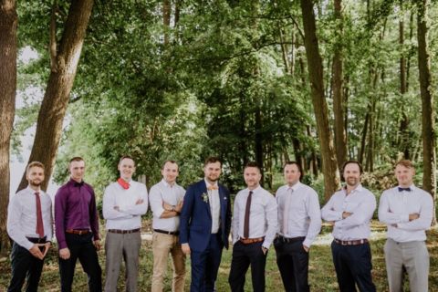 Hochzeitsfoto männlicher Trauzeugen