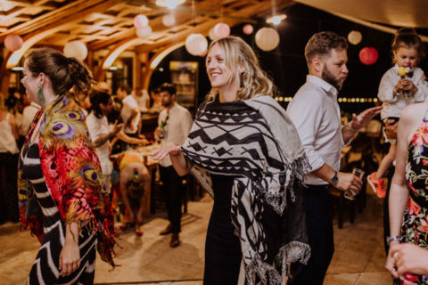 Hochzeitsparty Tanz Fotoaufnahme