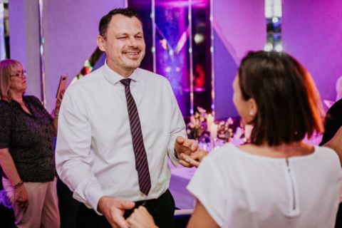 Fotoaufnahme Tanz Hochzeitsgäste