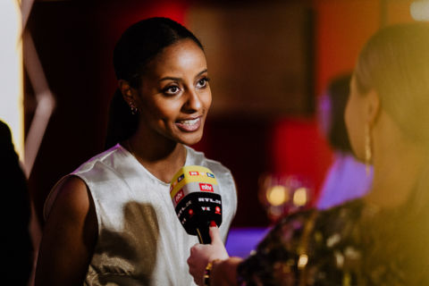 Interview bei Preisverleihung - Veranstaltungsbilder