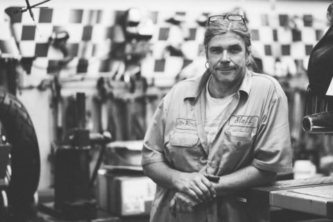 Motorrad Schrauber Fotoaufnahme