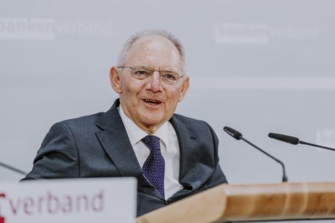 © www.fotodesignberlin.de Eventfotografie von Wolfgang Schäuble während einer Rede