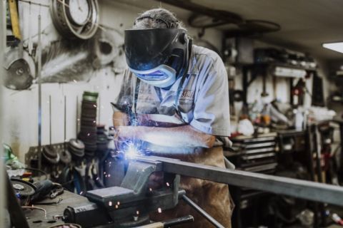 Löten in der Werkstatt Fotoaufnahme