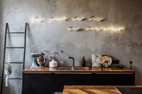 Altbau Fotografie einer stylischen Wand