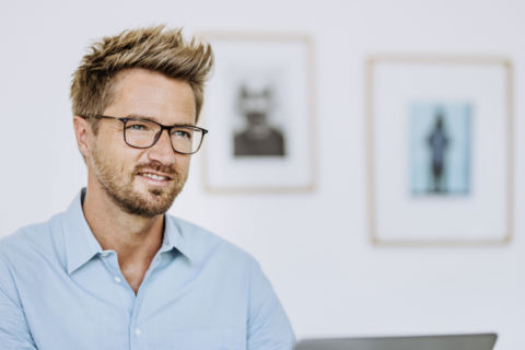 Unternehmer im Arbeitsprozess - Fotografie