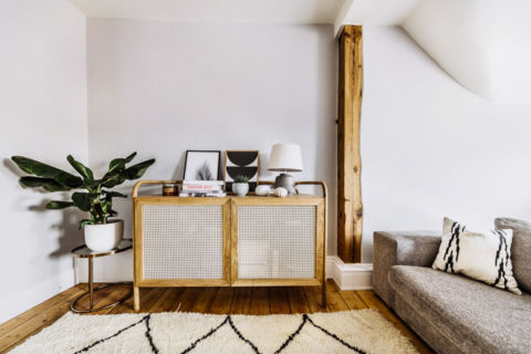 Interieurfotografie: Wohnzimmer in Holzoptik